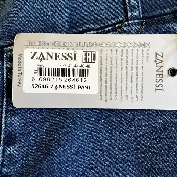 Zane’s Jean Pants L NWT Elastic Waist - Picture 5 of 15